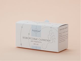 Безворсовые салфетки для педикюра. 400 шт — PodiaFarm
